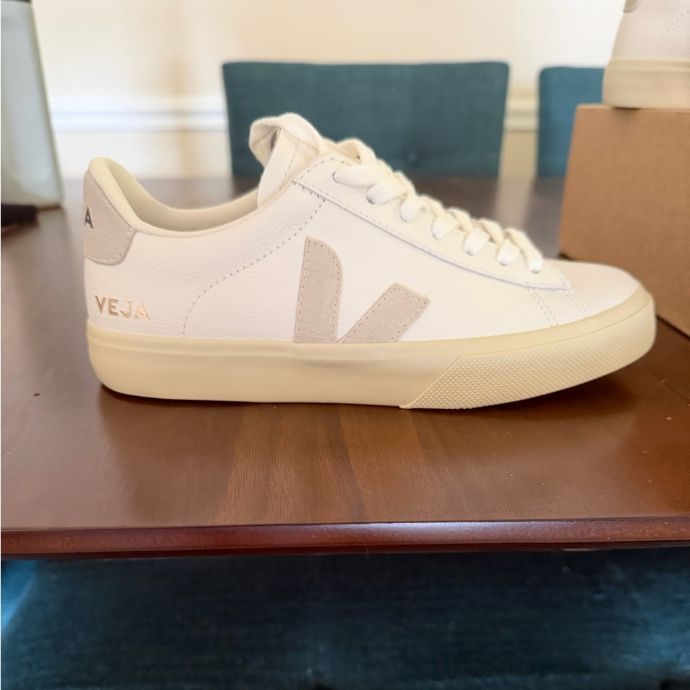 Veja Off-White and Beige Sneakers
